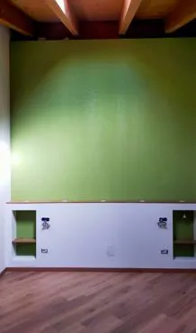 Testiera camera da letto dipinta